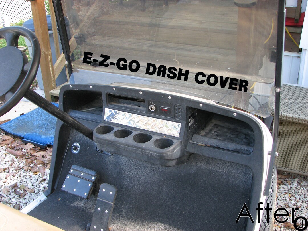 Placa De Alféizar Cromada Para Carrito De Golf EZGO TXT 1996 En Adelante - Lado Del Pasajero