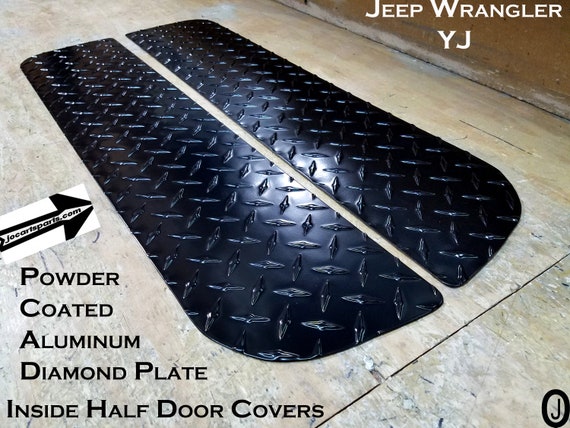 Fits Jeep Wrangler YJ Powder Coated Aluminum Diamond Plate