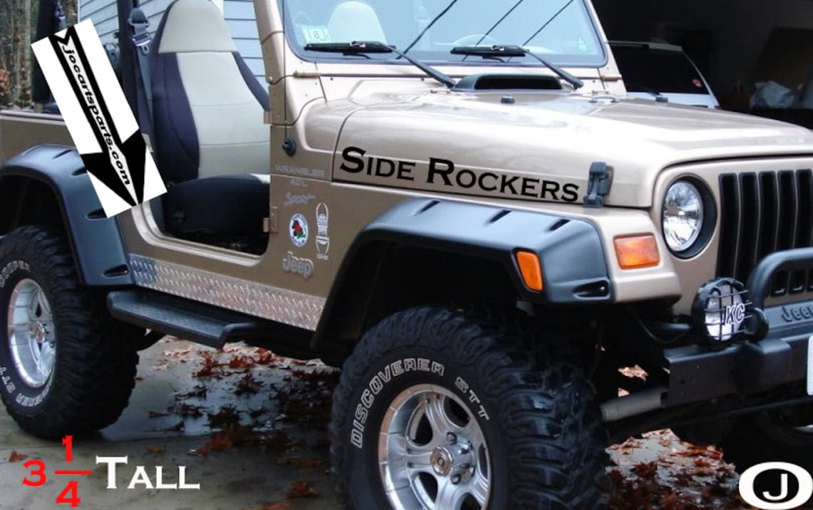 Jeep TJ Wrangler 1997 2006 Diamond Plate Side ROCKER PANELS Etsy
