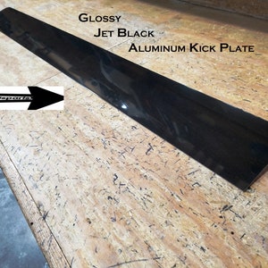Fits Yamaha G1 Golf Cart >>>> Jet Black Coated Aluminum KICK plate