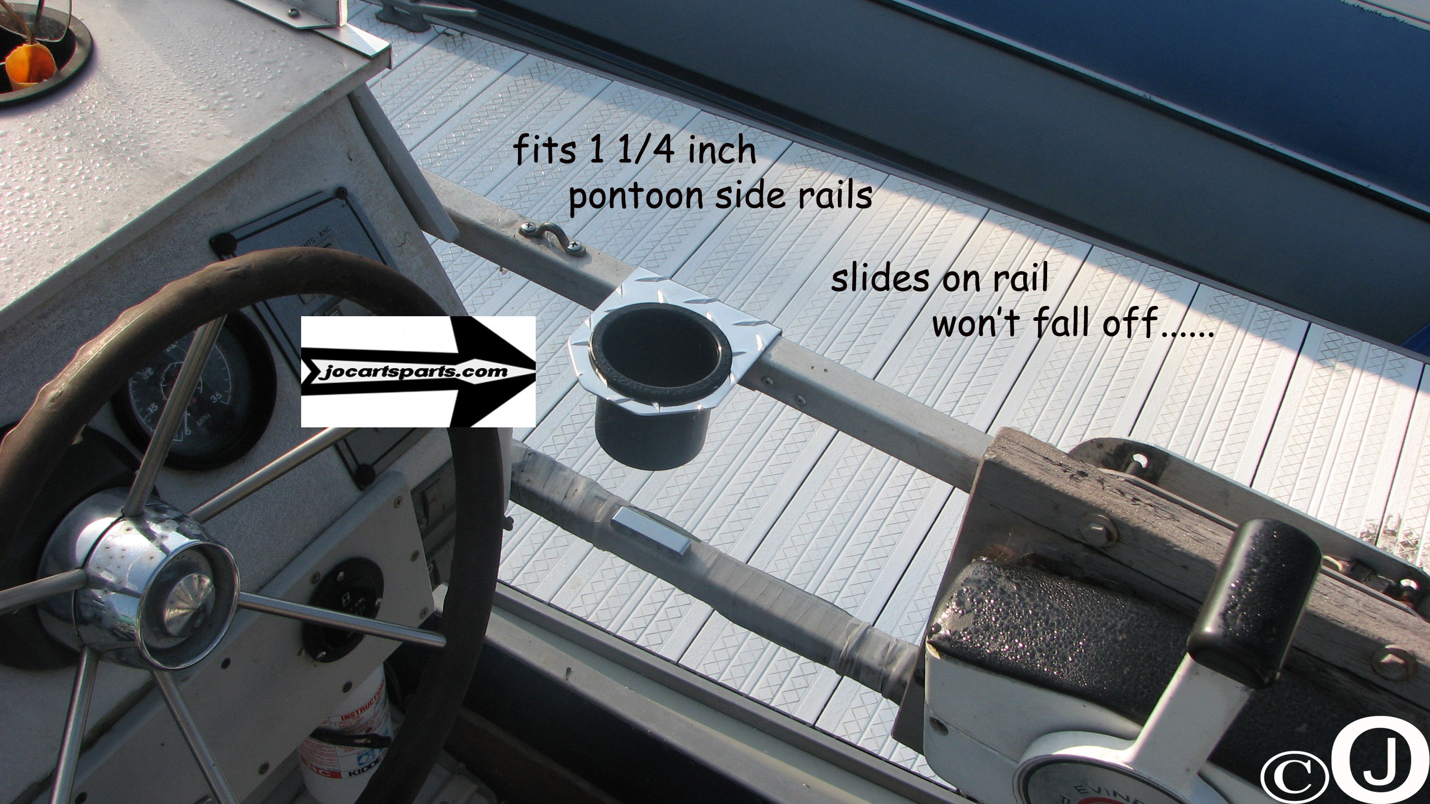 Pontoon Boat Diamond Plate Cup Holder Fits 1 1/4 Inch Rails Etsy UK