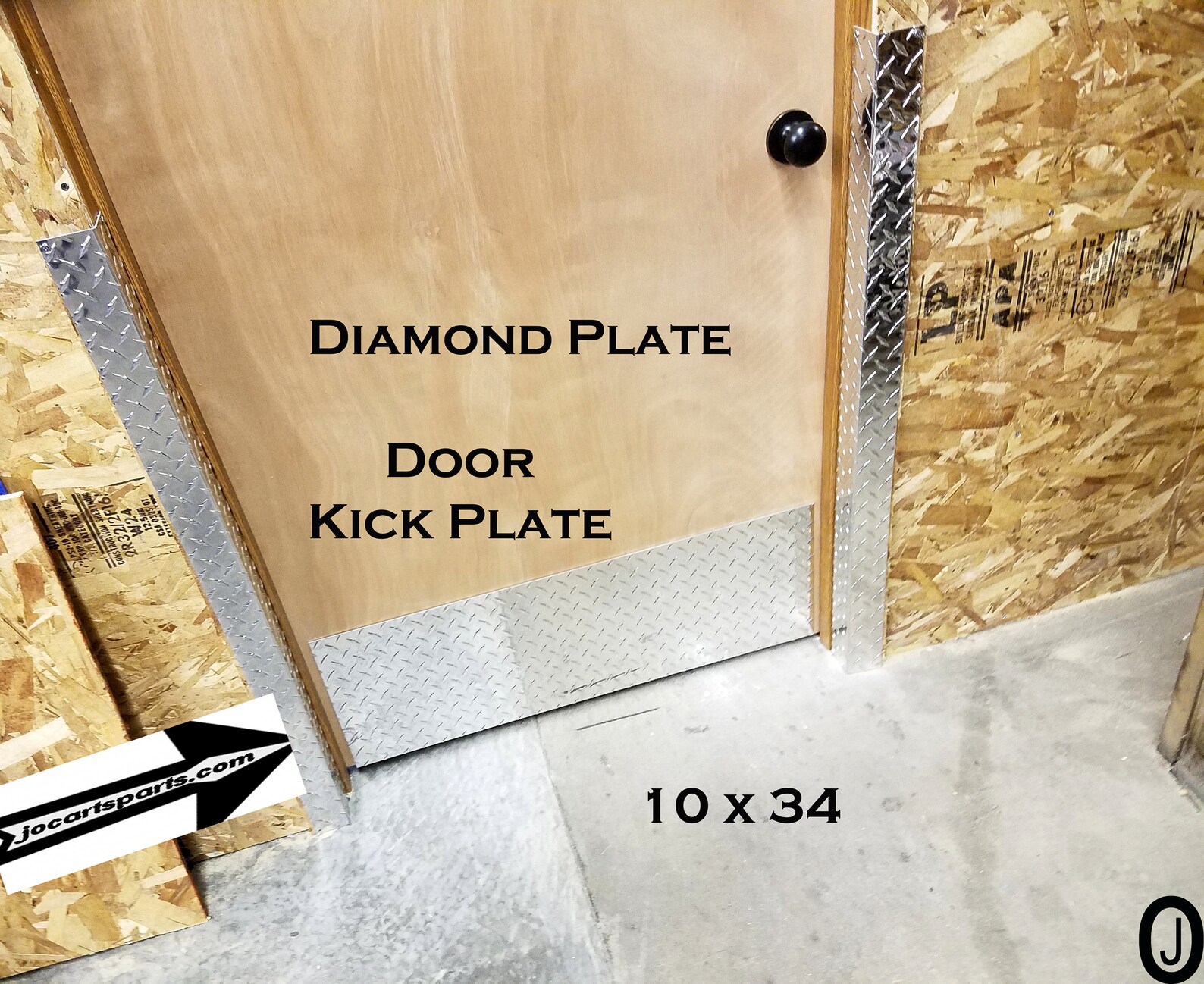 Highly Polished Diamond Plate Door Kick Plate 16 ga.aluminum Etsy
