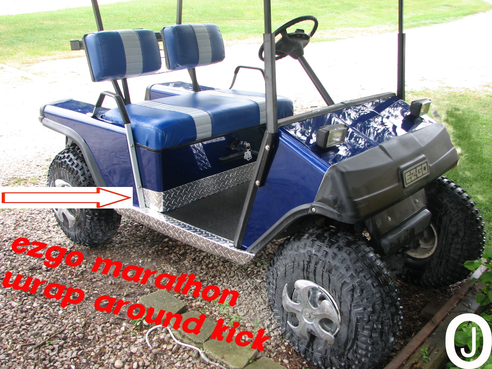 Ezgo Marathon Golf Cart WRAP Around Polished Aluminum Diamond Etsy