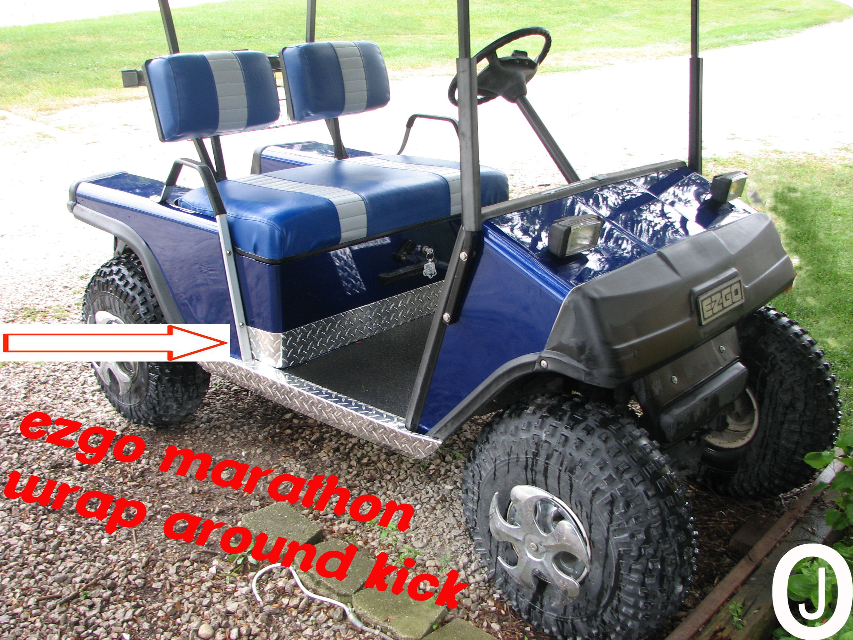 Ezgo Marathon Golf Cart WRAP Around Polished Aluminum Diamond Etsy