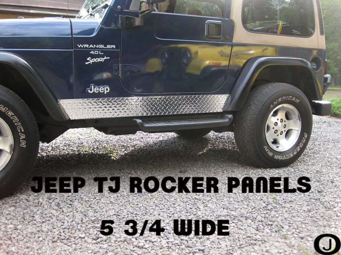 Jeep Wrangler TJ Aluminum Diamond Plate 5 3/4 Tall Side Rocker Etsy