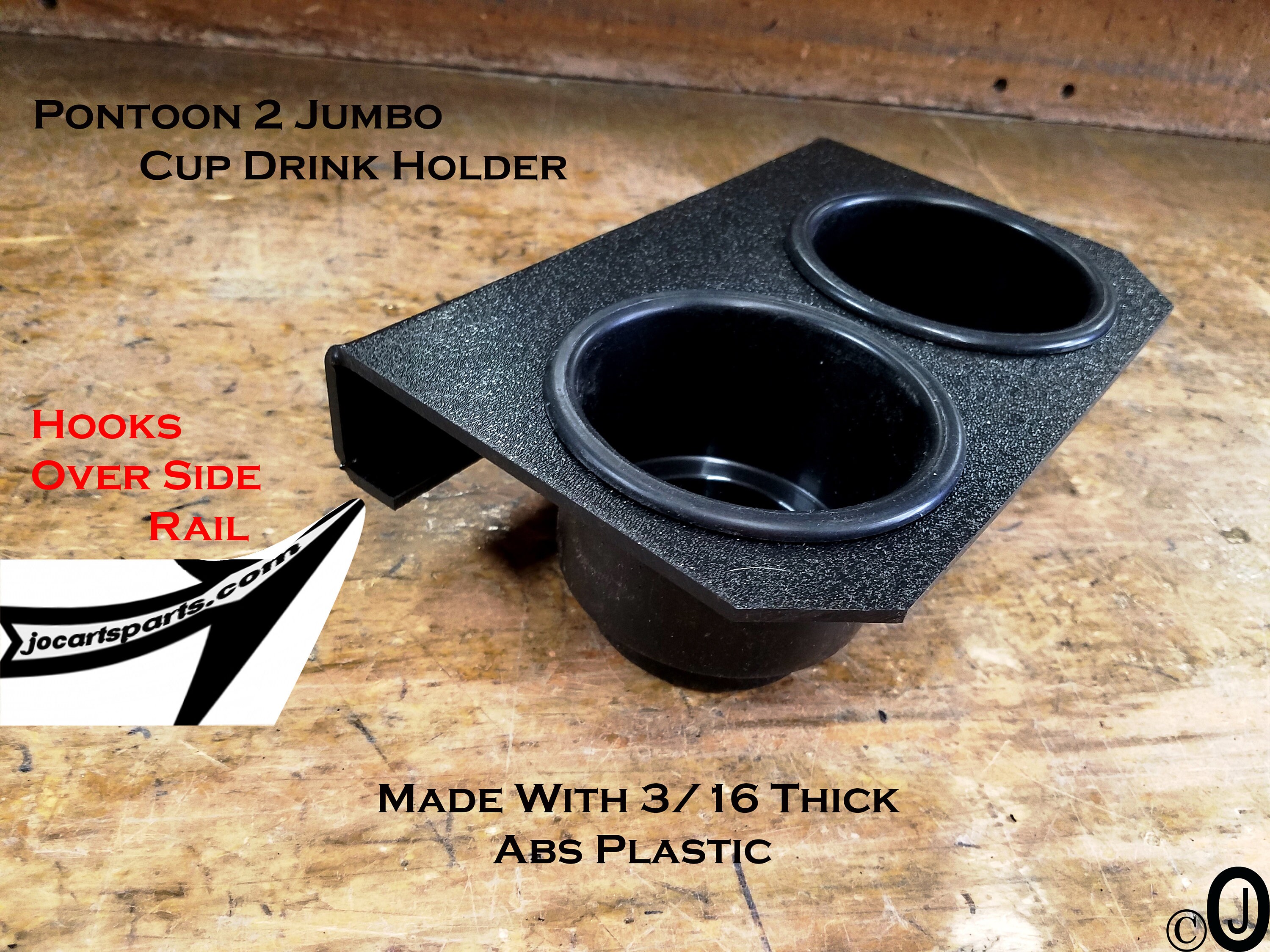 Pontoon Boat 2 Jumbo Cup Drink Holder Black Textured ABS Etsy UK
