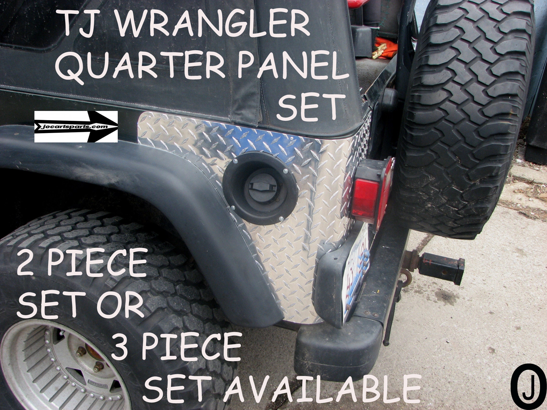 Fits Jeep TJ Wrangler 2 Pc Aluminum Diamond Plate Rear Quarter - Etsy