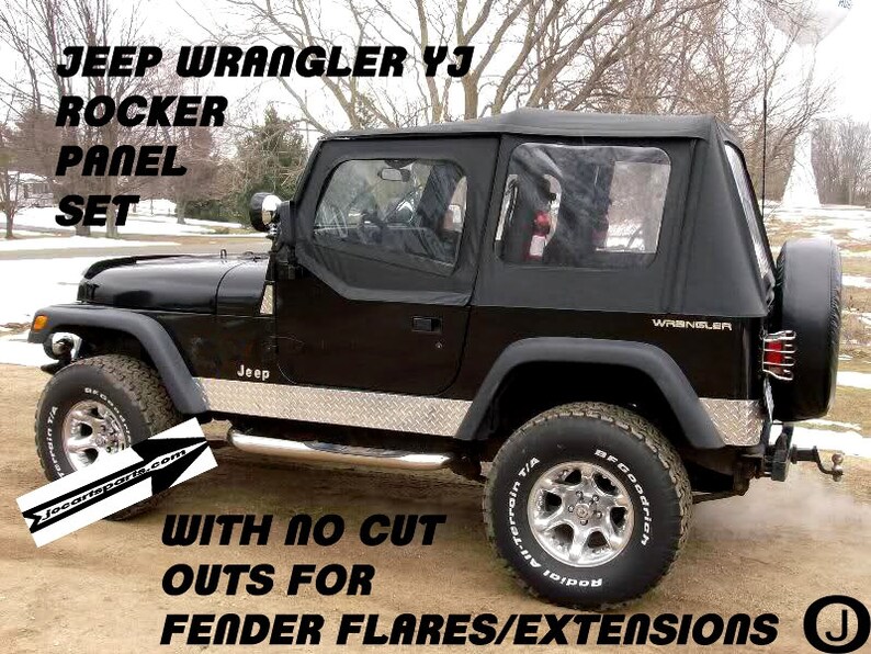 Jeep Wrangler YJ Aluminum Diamond Plate Rocker Panel set No Etsy