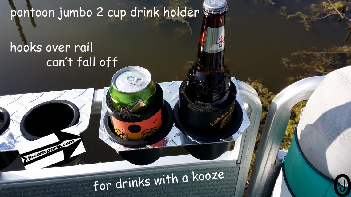Pontoon Boat 2 JUMBO Cup Drink Holder Aluminum Diamond Plate Etsy