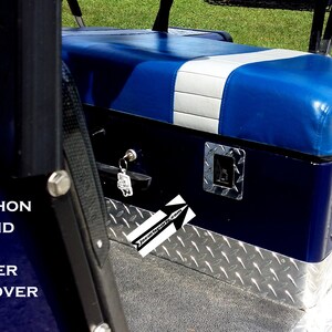 Ezgo Marathon Golf Cart Highly Polished Aluminum Diamond Plate Charger Plug Ring
