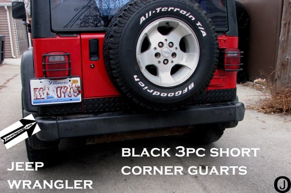 Jeep Wrangler Corner Guards  Jeep TJ Standard Aluminum Guards