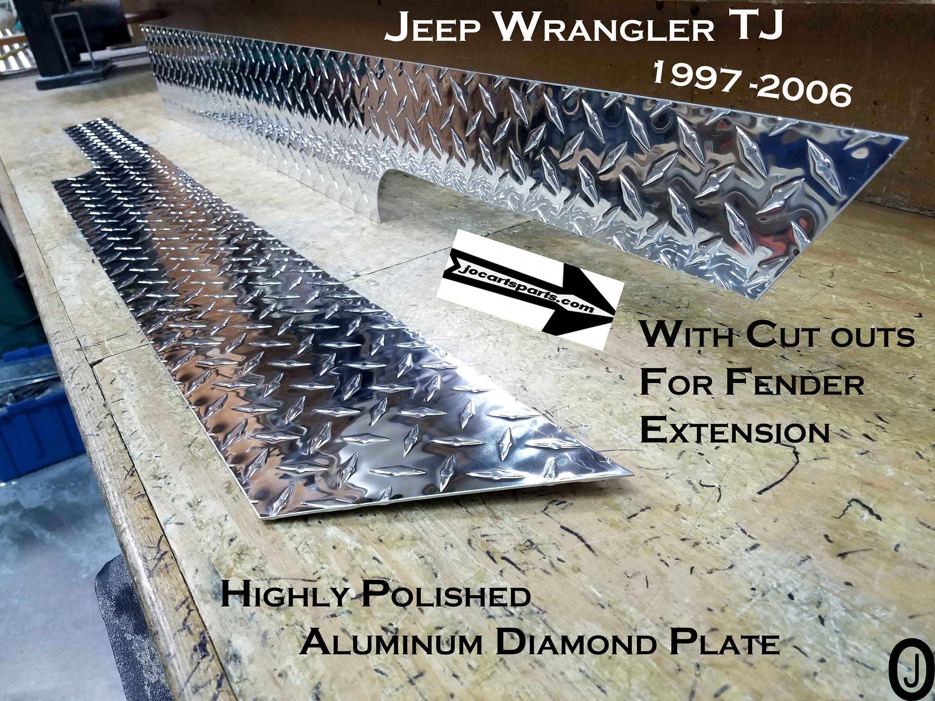 Jeep Wrangler TJ Aluminum Diamond Plate Rocker Panels with cut Etsy