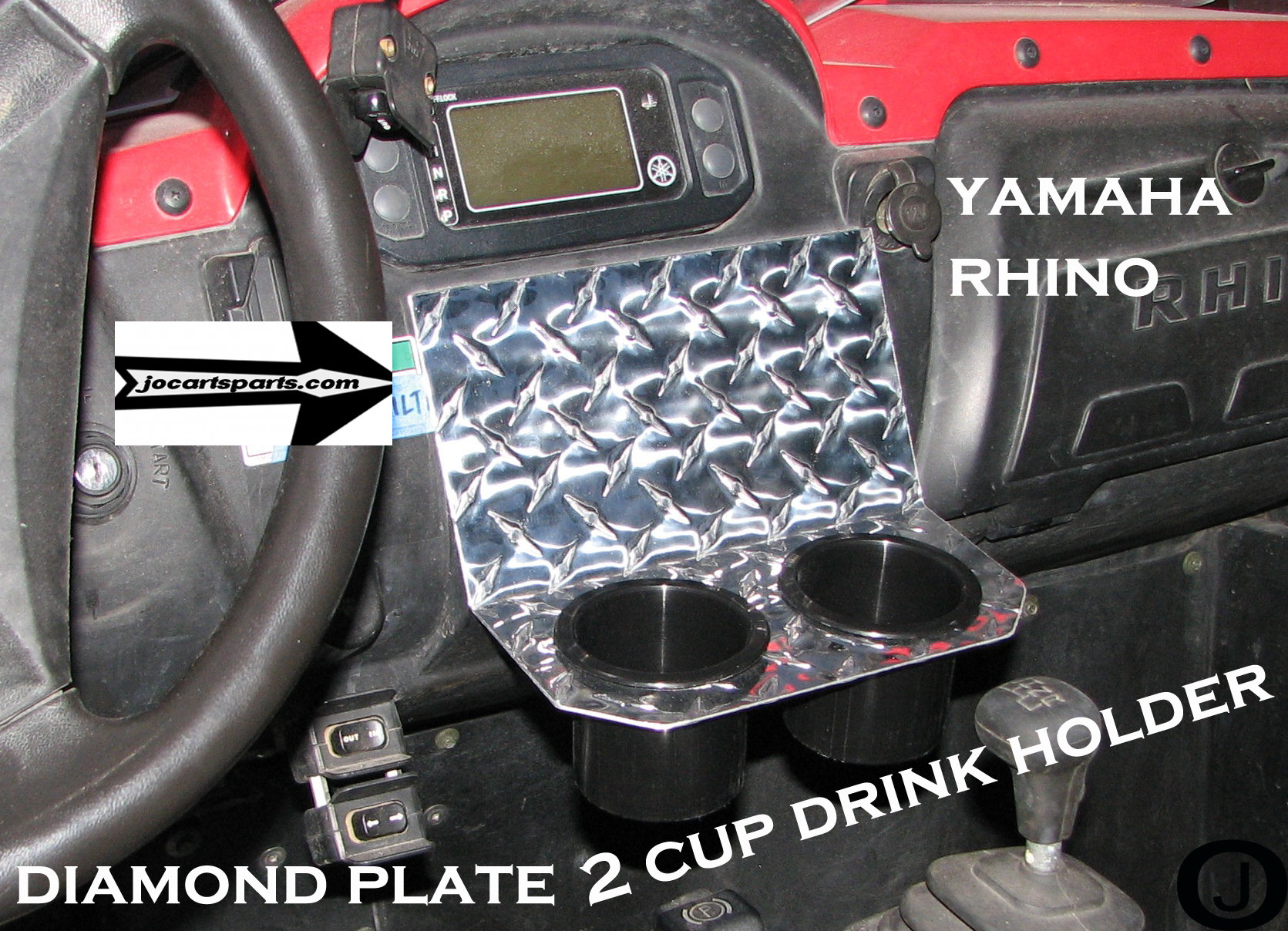 Yamaha Rhino Center Dash 2 Cup Holder Polished Aluminum Etsy
