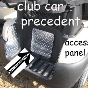 Fits Club Car PRECEDENT golf cart Aluminum Diamond plate ACCESS PANEL Cover