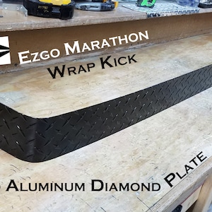 Fits Ezgo Marathon Golf Cart WRAP Powder Coated Aluminum Diamond Plate KICK Panel