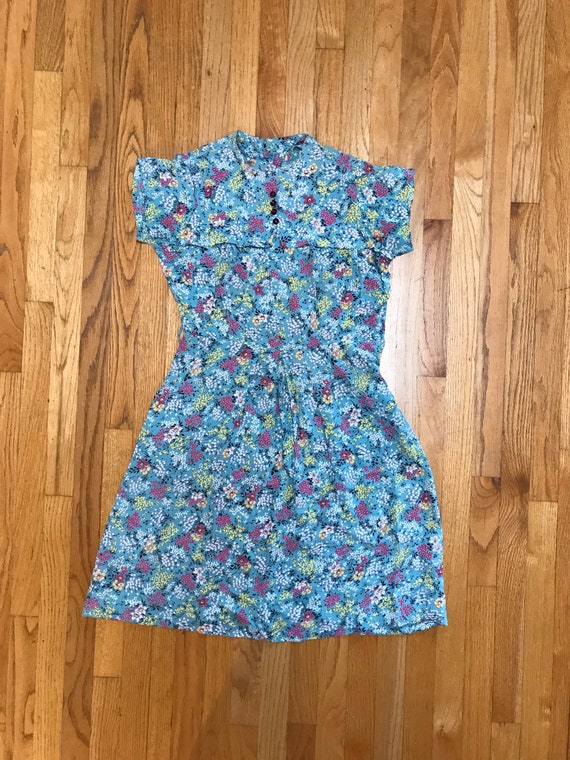 40’s summer dress floral handmade