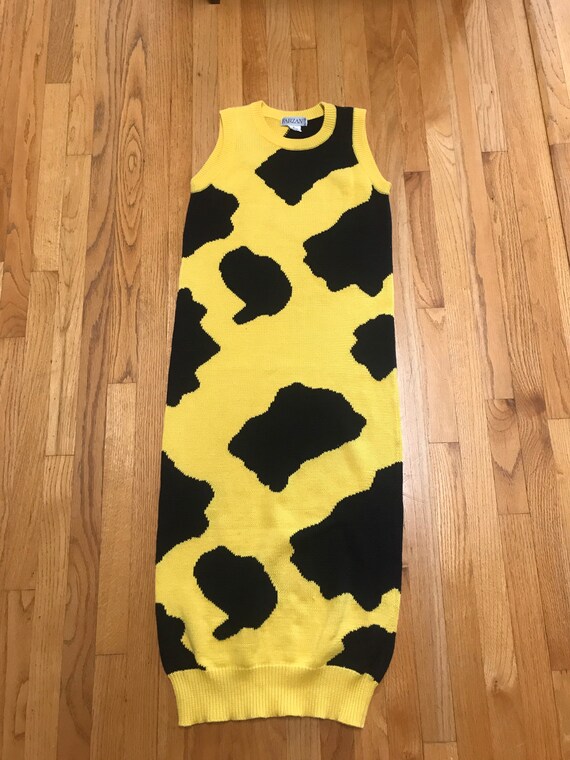 80’s cow print summer dress