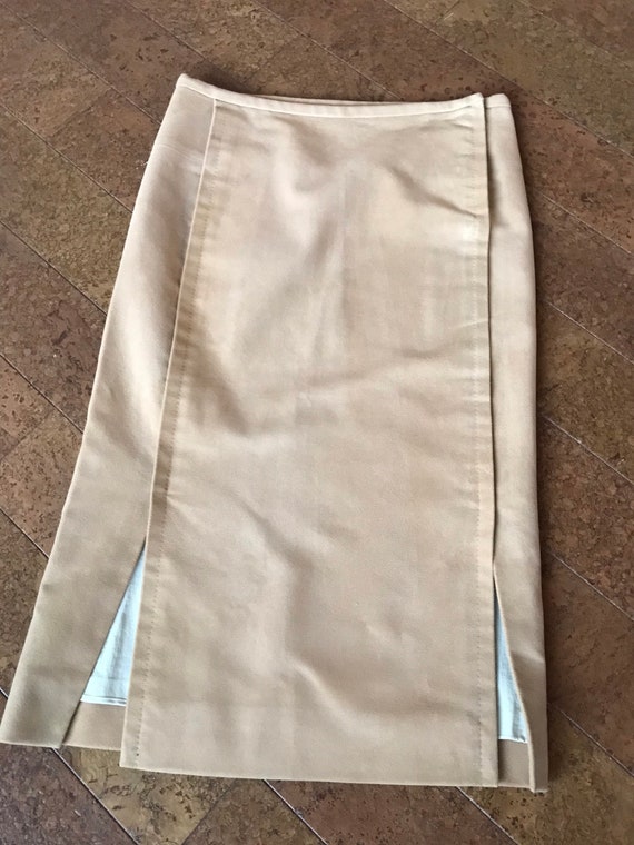 Christophe Lemaire felt pencil skirt