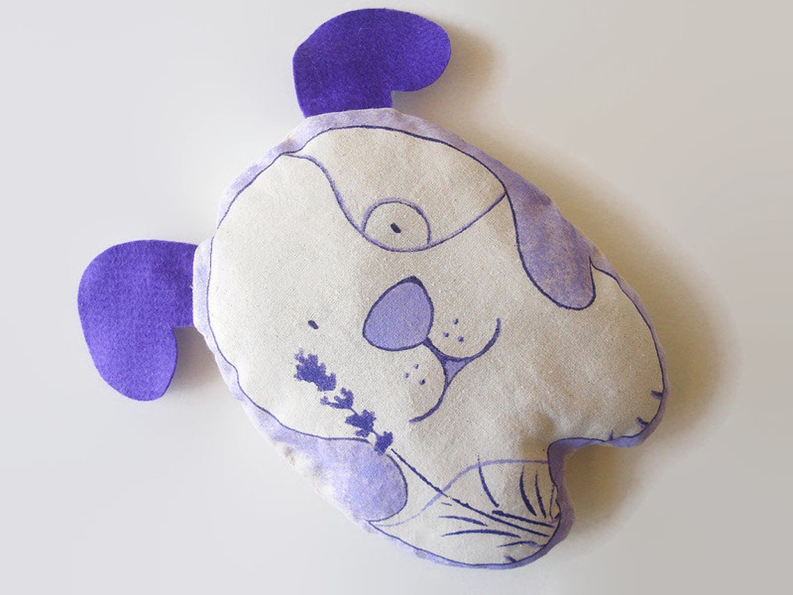 FliederHundekissen mit Lavendel Hund stoffte Tier neue Etsy