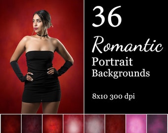 36 romantiska porträttbakgrunder Alla hjärtans dag-fotobakgrunder Sexiga porträttfotografering Kärlek Rosa Röd Lila Överlägg Photoshop