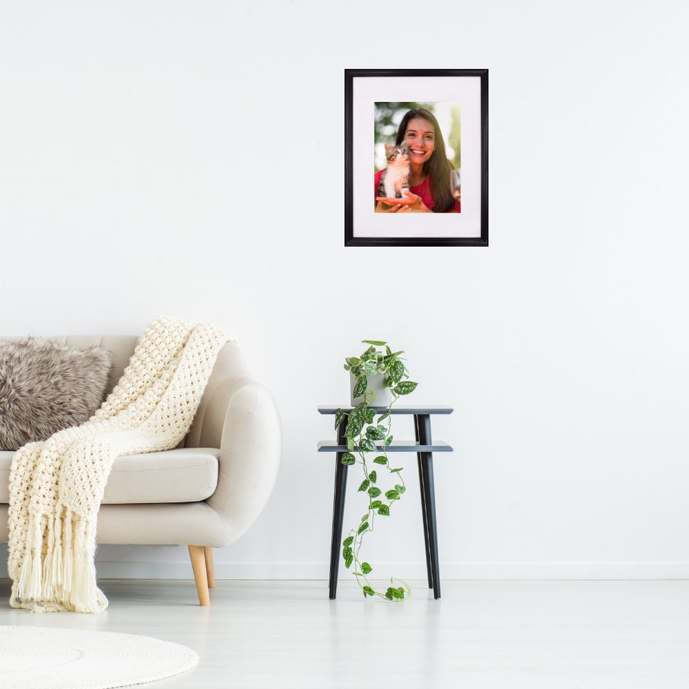 Custom Picture Frame 16x20 Set of 4 Single White Mat Fits 11x14 Photo