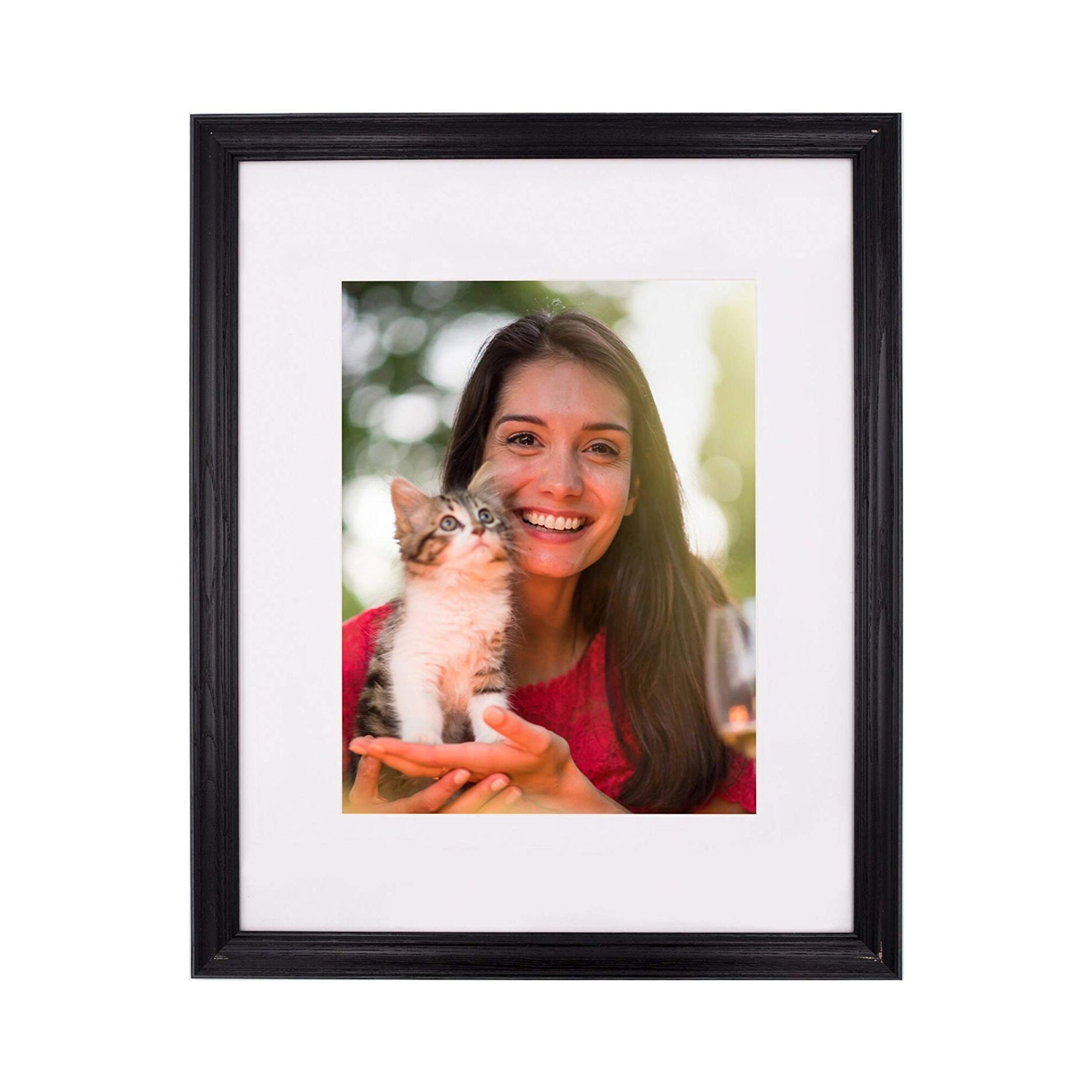 Custom Picture Frame 16x20 Set of 4 Single White Mat Fits 11x14 Photo