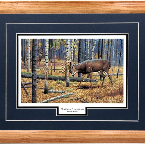 Territorial Grounds by Cynthie Fisher - Real buying Solid Hardwood Oak Frame 17x21 Wildlife Print - 4 Mat Colors 3 Custom Mouldings Ready To Hang