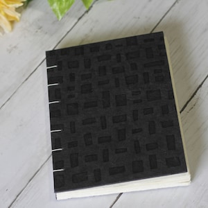 Embossed Black, Handmade Watercolor Sketchbook Arches, Fabriano, Drawing Notebook