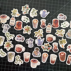 Café Autocollants de café | fournitures de scrapbooking et de journalisation