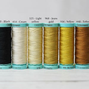 Gutermann Silk Twist Thread 30m, 38 colours choice