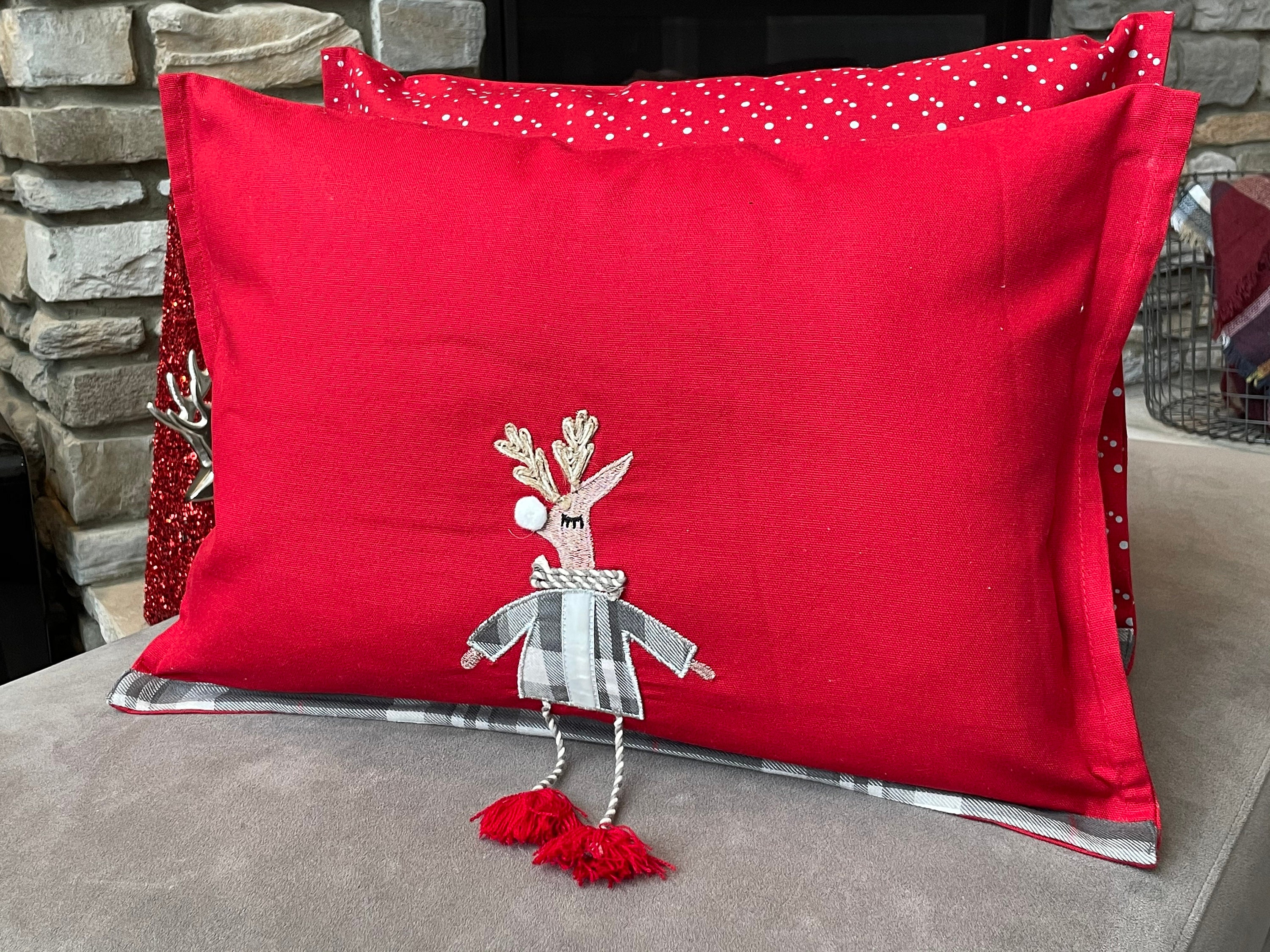 reindeer pillow