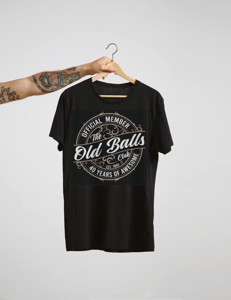 Old Balls 40s Tshirt Etsy