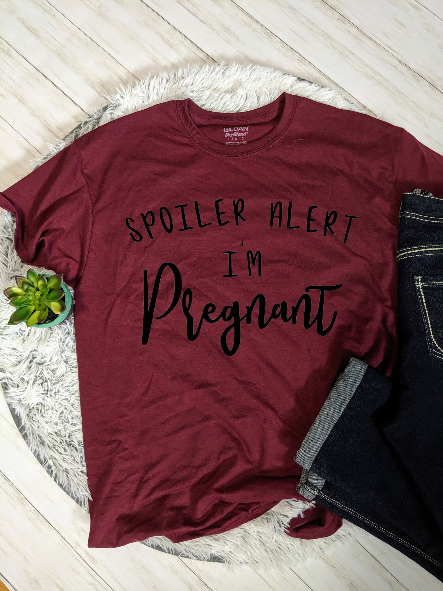 Spoiler Alert I'm Pregnant SVG / Pregnancy Announcement / - Etsy