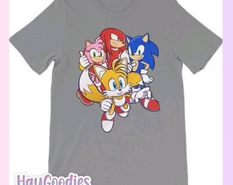 Sherrygeoffrey Sonic Amy Rose Skirt Style T-Shirt Girls Shirt Black