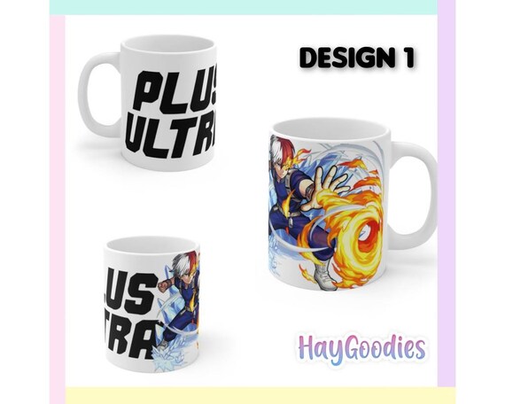 Shoto Todoroki Ice And Fire Custom Mug 11oz Boku No Hero Etsy