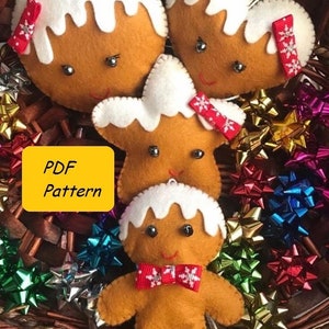 PDF Anleitung für Filz Lebkuchen Ornamente, Weihnachtsschmuck, Filz Ornamente, Weihnachtsdeko, Weihnachtsdeko, Weihnachtsschmuck, Weihnachtsdeko, Weihnachtsdeko, Weihnachtsschmuck