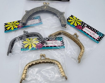 4 Retro Purse Making Metal Frames Diy Handbag Handle Bag Clasps 2 Sizes Crafts