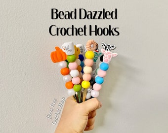 Crochet hooks, silicone beads, crochet hooks silicone beads, Boye crochet hooks- PLEASE READ DESCRIPTION