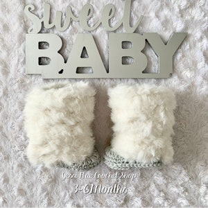 Crochet baby booties, 3-6 months, booties, baby shower gift, booties for baby, crib shoes, 3-6 month baby booties, crochet booties