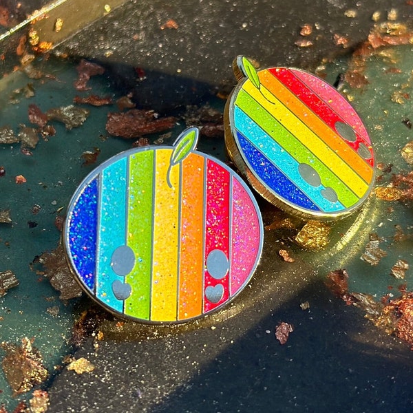 Prismatic Shard Inspired Junimo Glitter Hard Enamel Pin