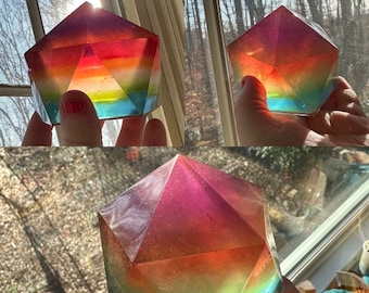 Realistic Prismatic Shard Inspired Resin