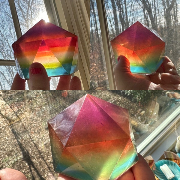 Realistic Prismatic Shard Inspired Resin