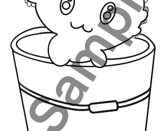 Minecraft coloring pages axolotl