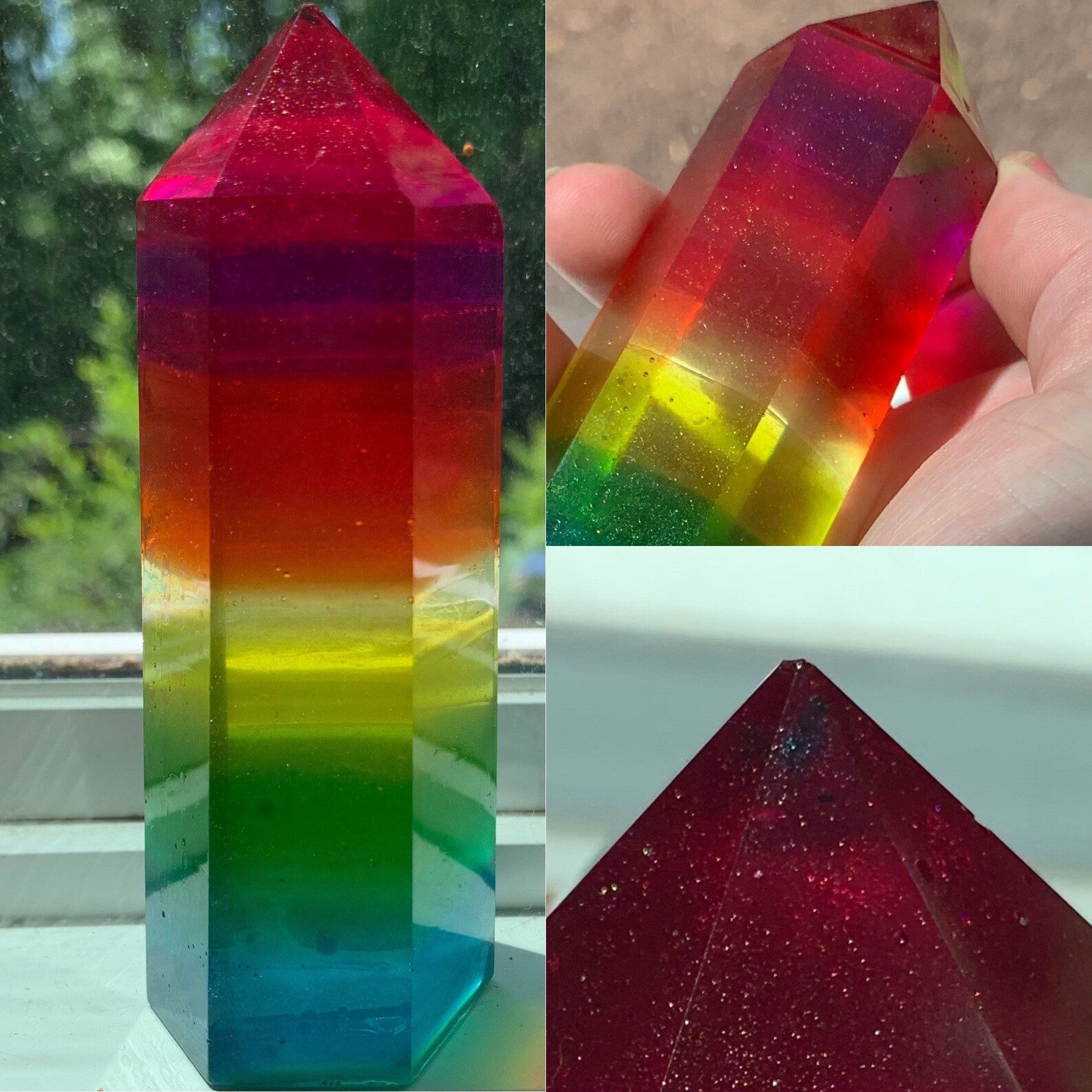 Prismatic shard crystalarium