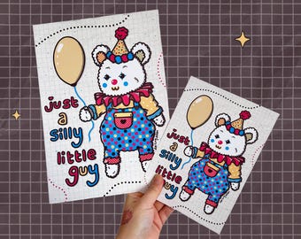 Clown Silly Little Guy Print Poster // A4 A5