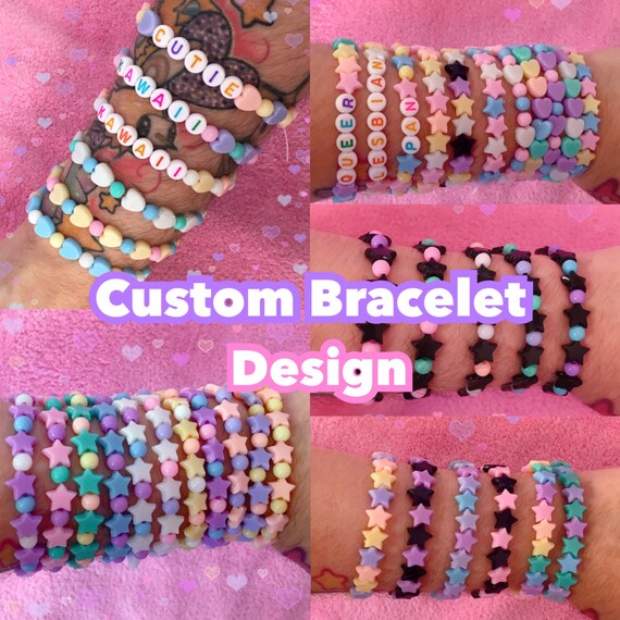 PERSONALIZADO Pulseras Kawaii - Etsy España