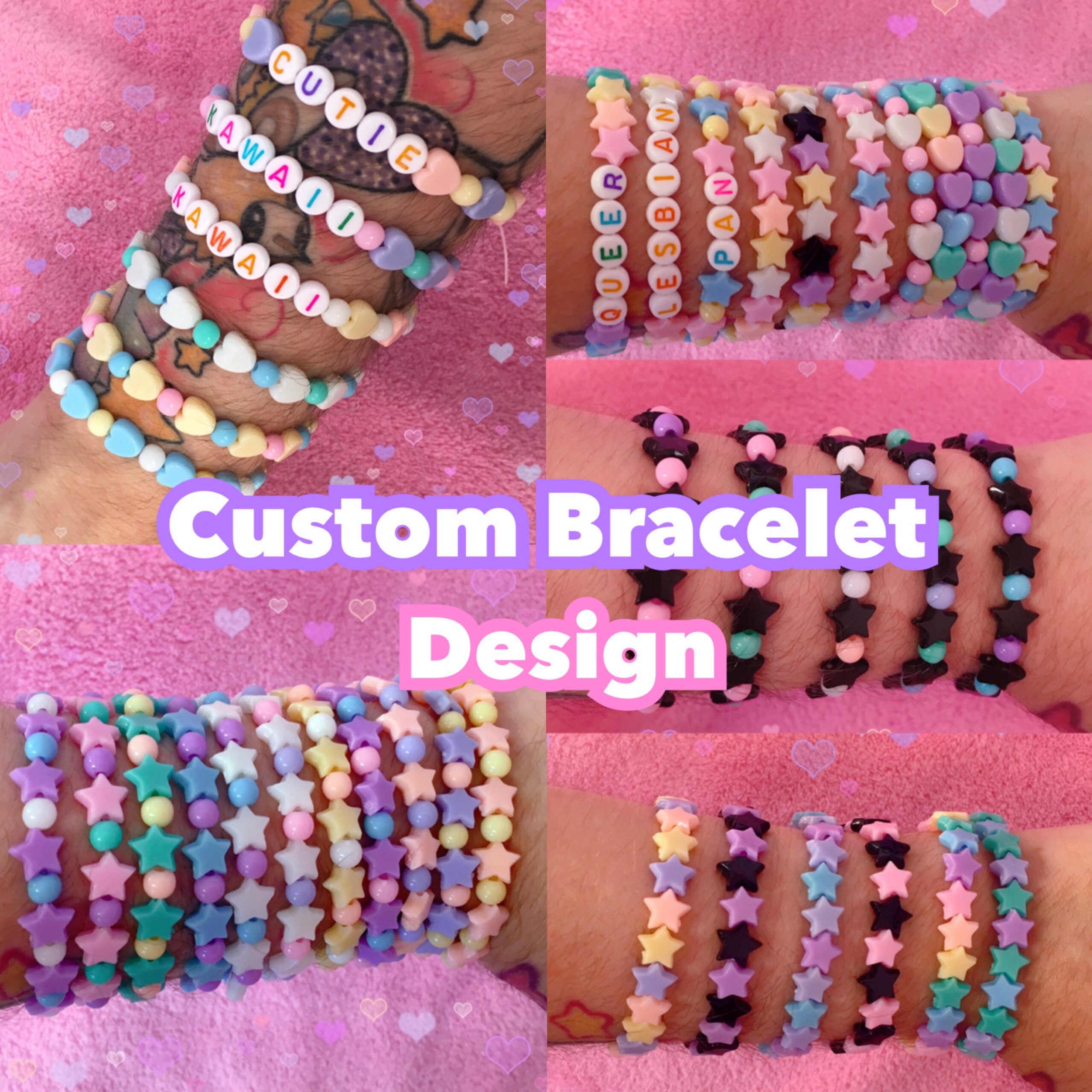 CUSTOM DESIGN Kawaii Bracelets Etsy UK