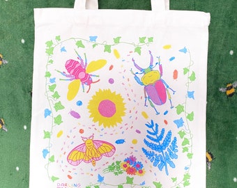 Rainbow Bug Nature Tote Bag