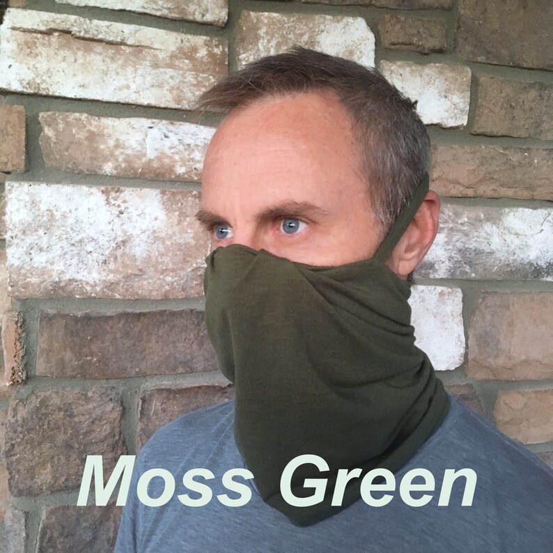 Double Layer Organic Cotton Gaiter Face Mask Two Layer Gaiter Etsy