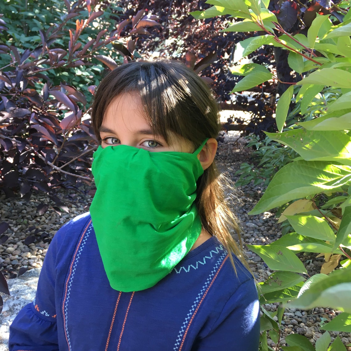 Double Layer Organic Cotton Gaiter Face Mask Two Layer Gaiter Etsy